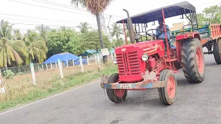 JCB 3dx goes to dung loading with Mahindra 415 di and Mahindra 575 in tractor