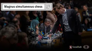 Magnus Carlsen | Simultaneous Chess Exhibition | LevonFisch