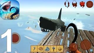 Raft Survival - Gameplay Walkthrough Part 1 (Android, iOS Game)