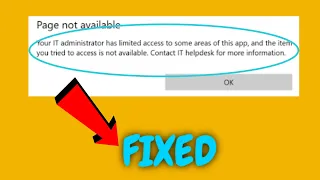 How To Fix Your IT Administrator Has Limited Access | Windows 11 | fixed