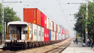 World's tallest Freight Trains | Mighty Diesel Monsters Double Stack Container | Indian Railways