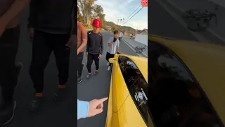 Confronting kids who threw a rock at my Lamborghini Huracan 😳