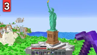 Building The Statue Of Liberty In Minecraft Hardcore