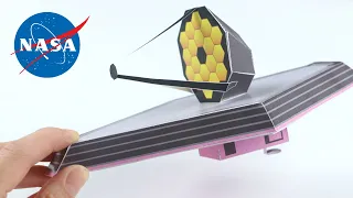 FREE Printable - DIY James Webb Space Telescope (JWST) Paper Model | Origami Tree + NASA Collab