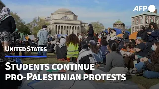 US students continue pro-Palestinian protests at Columbia University | AFP