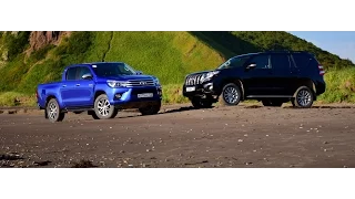 Тест драйв Toyota Hilux и LC Prado первые впечатления