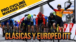 Cazando CLÁSICAS | Pro Cycling manager 2021 [Pro-Cyclist] - Gameplay Español