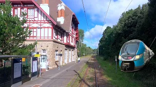 ★ 4K 🇫🇷 Le Mans - Le Croisic cab ride, France [09.2023] up to 200 Km/h (Führerstandsmitfahrt)