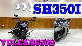 Sh350i bssg 2022 odo4k(zin 11xtr) đồ chơi xịn xò+ vulcan650s 2017 (15x)-thi moto thủ đức