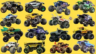 Monster Vehicles - Monster Truck, Monster Car, Monster School Bus, Monster Police, Monster Zoombie