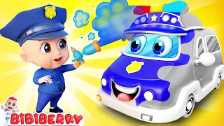 Baby Police Car Lost Color 🚓 Where Is My Color | Funny Kids Songs | Bibiberry Nursery Rhymes