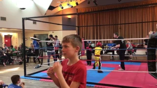 Kickboxing  Sons first fight lj Edwards (pls like 👍)