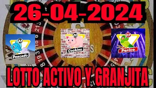 SUPER DATOS PARA🌹LOTTO ACTIVO y GRANJITA 26/04/2024#lottoactivo#lagranjita#datosparahoy#datosdehoy