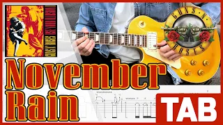 Guns N' Roses - November Rain (Guitar Solo) | Guitar Cover | Guitar Tab | Guitar Lesson | Tutorial