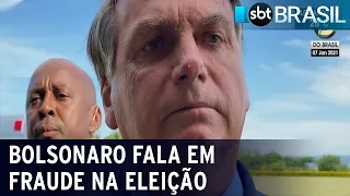 Bolsonaro volta a falar em fraude nos EUA e questiona voto eletrônico | SBT Brasil (07/01/21)