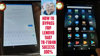 how to bypass/unlock/remove frp/google account Lenovo Tab 7 tb 7304n new solution 2021 success 100%