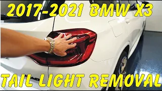 BMW X3 Tail Light Removal and Replace 2017 2021