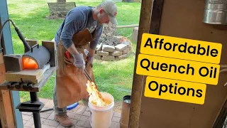 Best Free or Cheap Quenching Oil for beginner knife makers (Forged Knife Heat Treat)