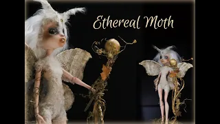Ethereal Moth Fairy / Draculaura Monster High Doll repaint / Fairy / Ooak doll / Art doll / Moth