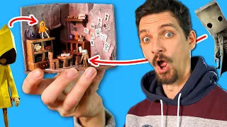 I Made Miniature Scenery with Six and Mono from Little Nightmares II in clay