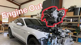 Pulling the Motor out of a 2018 Ford Mustang GT after 2 Weeks of Ownership