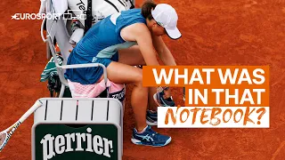 Was Iga Swiatek's notebook key to Qinwen Zheng comeback win? | Eurosport Tennis