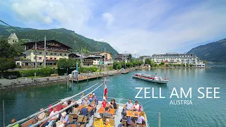 ZELL AM SEE AUSTRIA 🇦🇹 - The Most Beautiful Scenic Boat Tour In Tyrol 8K