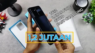 Pilihan HP murah! Desain Cakep Layar jernih FHD+ cuma 1,2 Jutaan | Unboxing | Kamera | Gaming