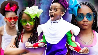 “Girls FIGHT EVIL mean BOY with SUPERPOWERS!” | BLACK POWDER PUFF GIRLS | Ep3 | Tiffany La'Ryn