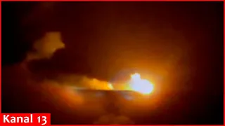 Moment of explosion of Russian landing ship after drone attack in Black Sea