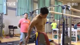 2017 china weightlifting Lu xiaojun Training 吕小军 双杠