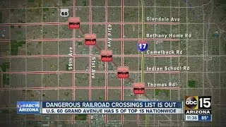 Grand Avenue dangerous for railroad crossings