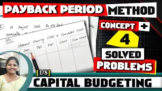 [#1] Capital Budgeting techniques | Payback Period Method | in Financial Management | by kauserwise®