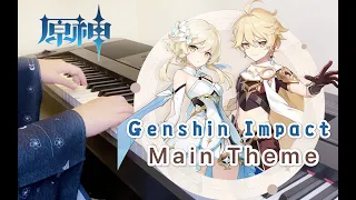 【原神】登陸BGM 主題曲 Genshin Impact Login Main Theme Piano -- Sunnie蠟筆小晴