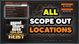All Scope Out Locations (Infiltration, Escape and Compound Entry Points) - GTA Cayo Perico Heist