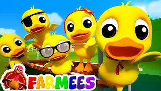 5 Little Ducks | 3d Nursery Rhymes For Kids | Baby Songs | Childrens Music Video by Farmees