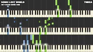 Sonic Lost World - Sky Road Zone 1 - Awesome for Piano