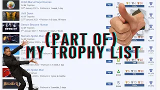 (Part Of)My Trophy List. 1 - 10