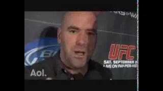 "Hey Larry Merchant You Senile Moron" ...Dana White