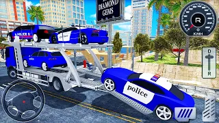 US Police Cars Transporter Truck - New Transport Driver 2020 - Best Android GamePlay