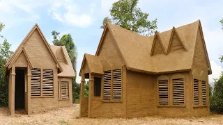 Building The Most Beautiful & Creative Dwarf Villa Using Wood, Bamboo And Mud