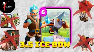 Ice Bow 3.5 Deck vs Hard Counter - Clash Royale X bow Ladder Gameplay