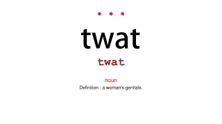 How to pronounce twat - Vocab Today