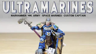 PAINTING SHOWCASE Custom Ultramarines Primaris Captain Warhammer 40k