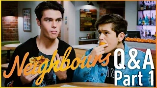 Neighbours Q&A - Felix Mallard (Ben Kirk) & Jai Waetford (Angus Beaumont-Hannay) - Part 1