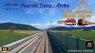 4K Cabview ► 🚧 Aktuálne rekonštruovaná trať  🏗 ► Poprad Tatry - Štrba ► Júl 2023