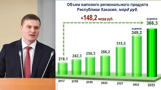 Отчет Валентина Коновалова (главы Хакасии) за деятельность в 2023 году.