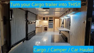 Cargo Trailer Conversion - Camper / Car Hauler | Part 1