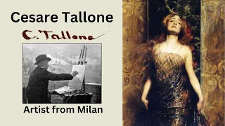 Cesare Tallone, Painter of Portraits from Milan.