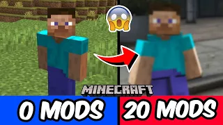 I INSTALLED *20 MODS* 😱 IN MINECRAFT